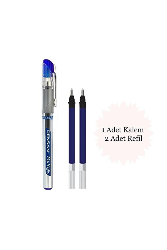 My Sign 1.0 Imza Kalemi 1 Adet Ve My Sign Imza Kalemi Refili Mavi 2 Adet