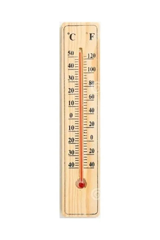 Ahşap Derece Termometre Duvar Tipi Dayanıklı Termometre