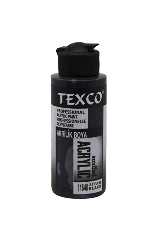-texco 110 Cc. Su Bazlı Akrilik Boya - Siyah