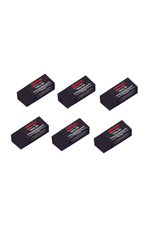 Sınav Silgisi Tıkky 30 Siyah 6 Adet