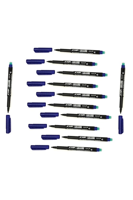 Çıkmayan Asetat & Cd Kalemi Mavi M 12li Paket