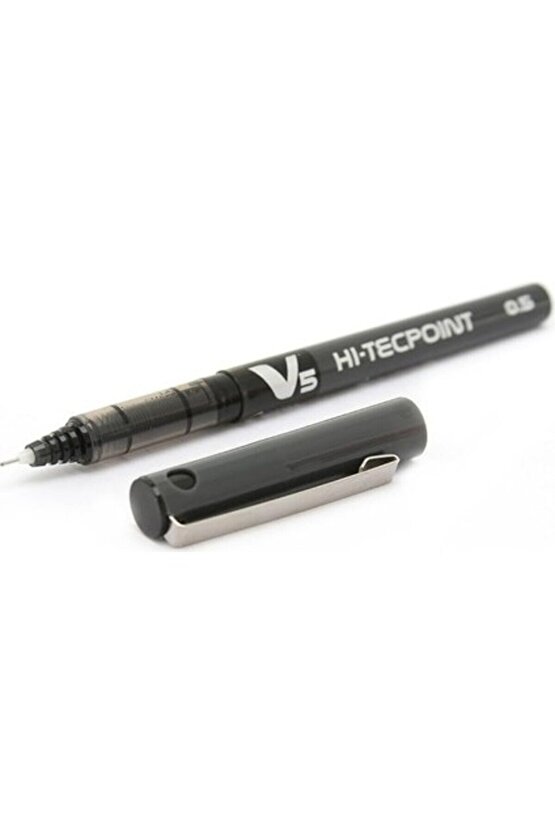 V5 Hi-Tecpoint İğne Uçlu Roller Kalem Mavi Siyah Kırmızı 3 Adet