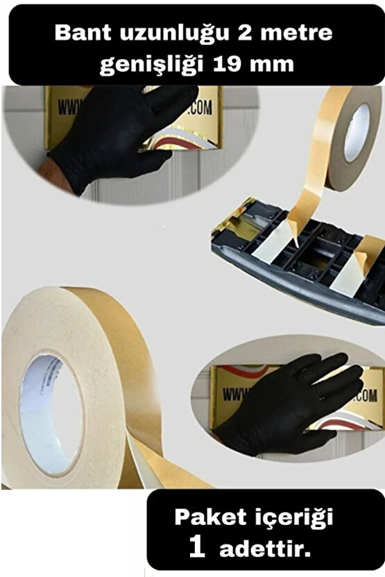 Güçlü Çift Taraflı Band 18*2m Köpük Band Çift Taraflı Köpük Band