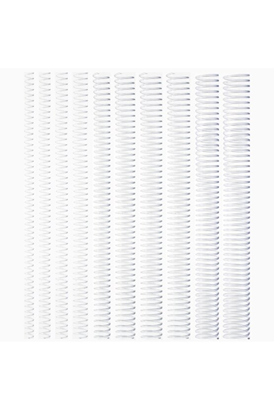 Plastik Helezon Spiral 12 mm Şeffaf 100lü (4:1)