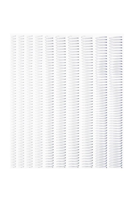 Kayreb Spiral Plastik Helezon 8 Mm Şeffaf 100 Lü (1 PAKET 100 ADET)