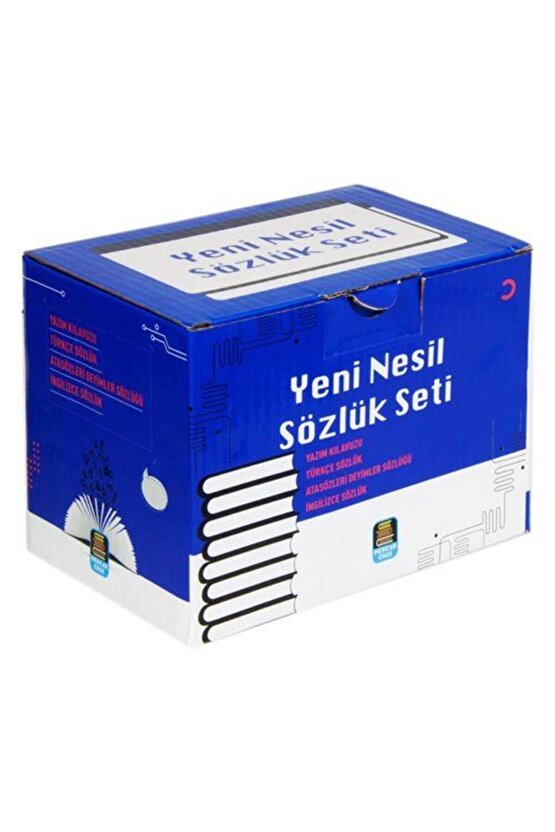Yeni Nesil Sözlük Seti, Türkçe-ingilizce-atasözleri Ve Yazım Klavuzu (4 Kitap Kutulu, Biala Kapak...