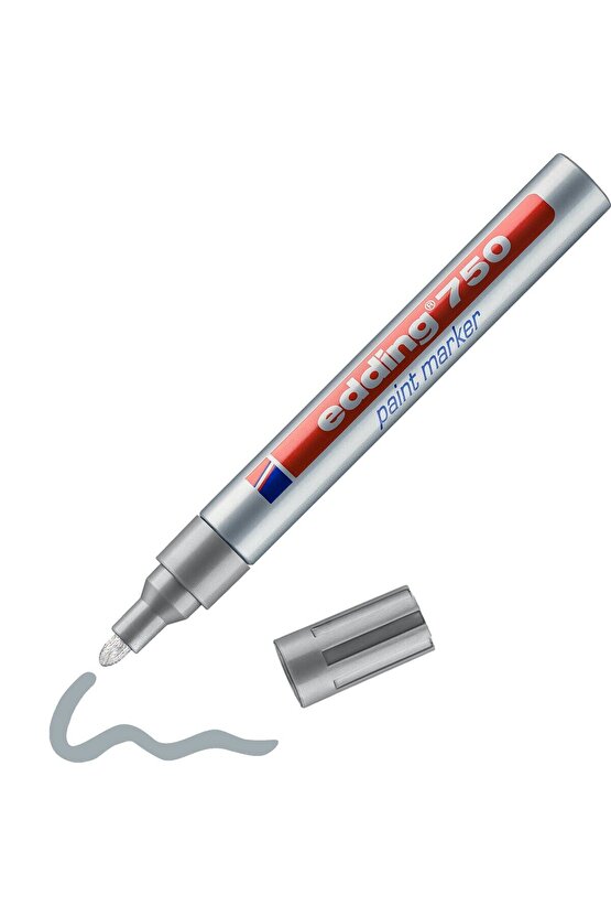 750 Markör Dekor Boya Kalemi 2-4 Mm Gümüş Yuvarlak Uçlu (1 ADET )