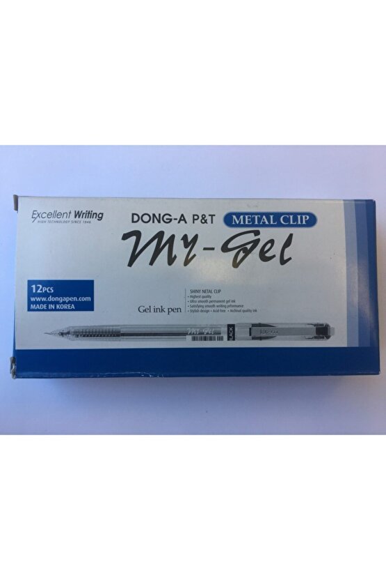 My-jel 0.5 Kalem Iğne Uçlu Siyah 12li Kutu