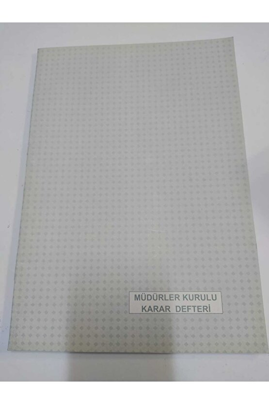 MÜDÜRLER KURULU KARAR DEFTERİ KARTON KAPAK A4