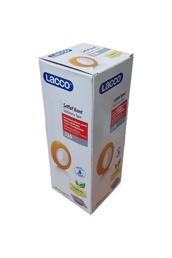 330 12x33mm Şeffaf Bant 12 Adet