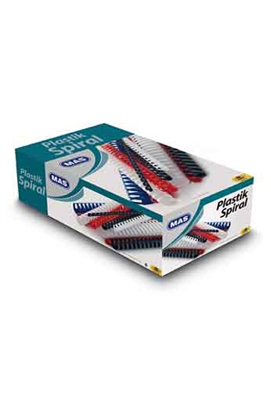 100 Lü Beyaz 18mm Plastik Spiral