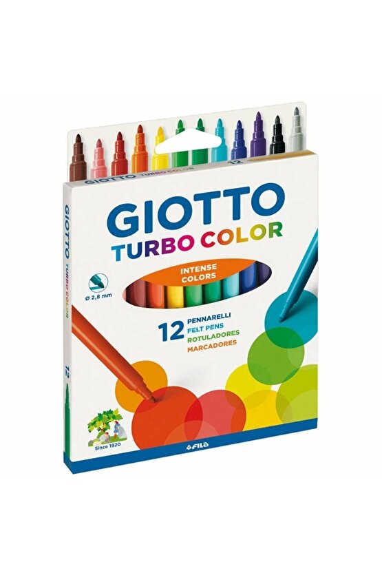 Turbo Color Keçeli Kalem 12 Li 416000