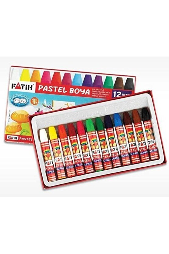 12li Pastel Boya Kalemi 12 Renk Pastelboya