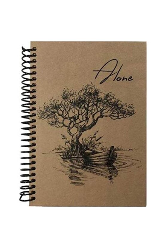 Kraft Spiralli Defter 80 Yaprak Çizgili 14 x 21 cm (A5)