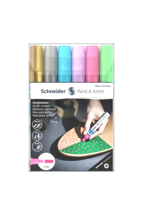 Paint-it 320 Akrilik Marker 4 Mm 6lı Kalem Seti-2 (120296)