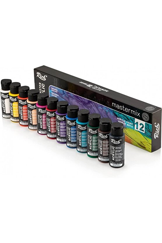 Master Mix Akrilik Boya Seti 12 Li