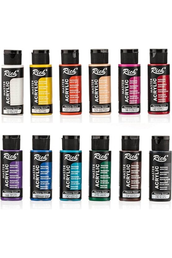 Master Mix Akrilik Boya Seti 12 Li
