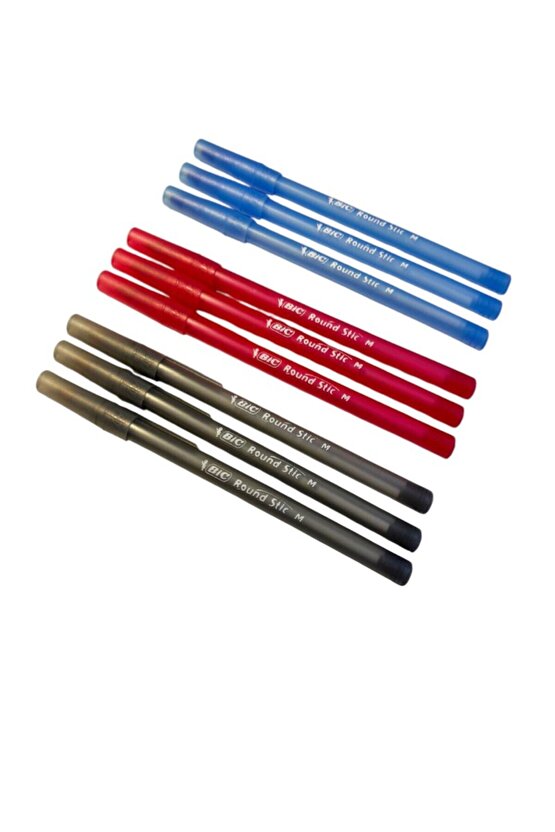 Round Stic 9 Lu Tükenmez Kalem Seti