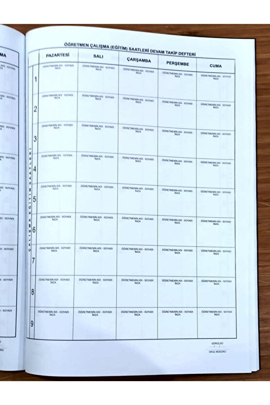 Anasınıfı Sınıf Defteri Plastik Kapak Karma Renkler.