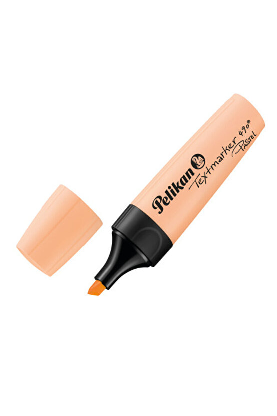 490 Fosforlu Kalem Pastel Renkler Turuncu