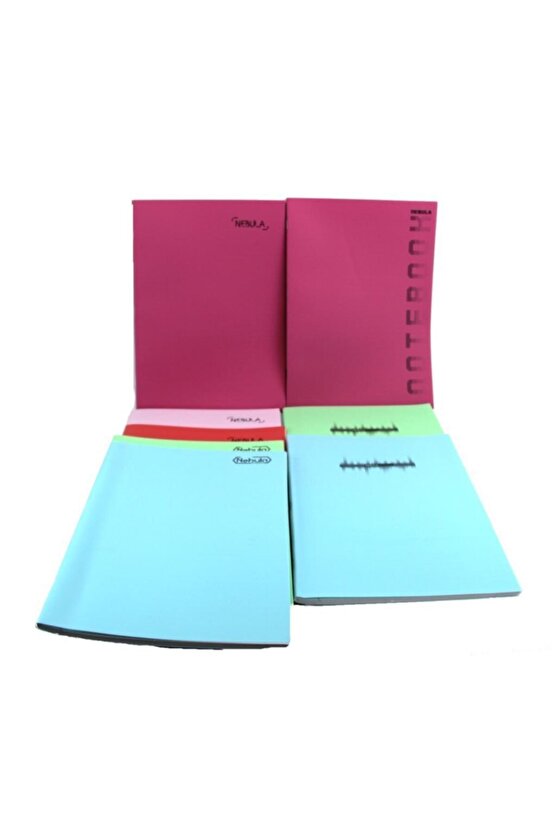 Defne Nebula A-4 Plastik Kapak Defter Dikişli 60 Yaprak Çizgili