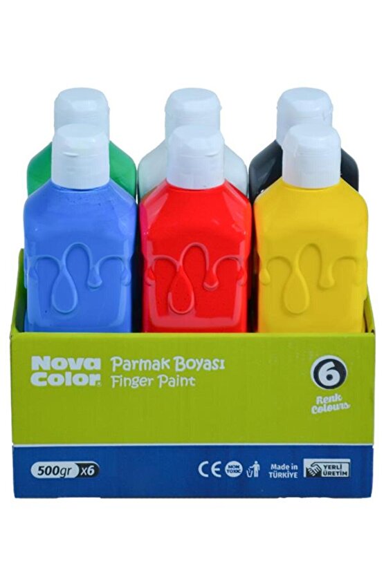 Parmak Boyası 500 Gr 6 renk NC784