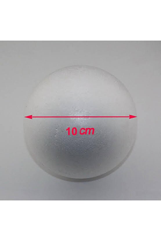 10 Cm Strafor Köpük Top ( 3 Lü Paket)