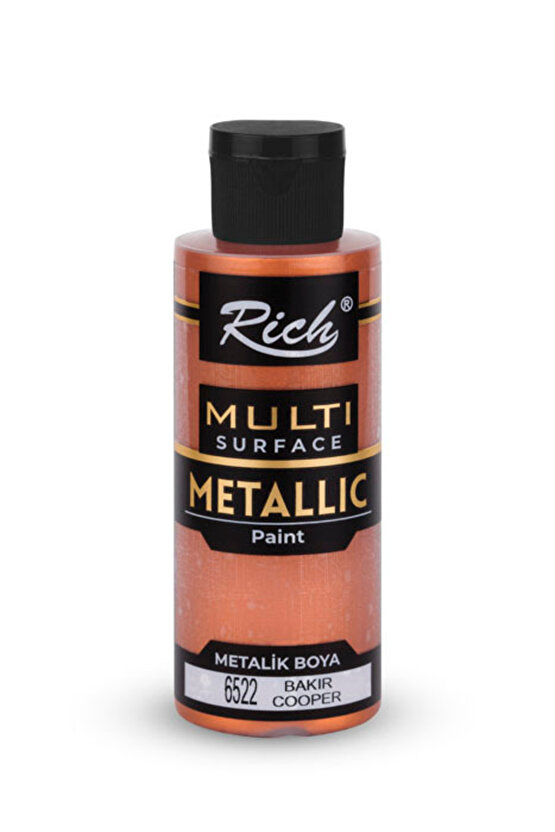 Multi Surface Metalik Akrilik Boya 120 cc. - Bakır 6522
