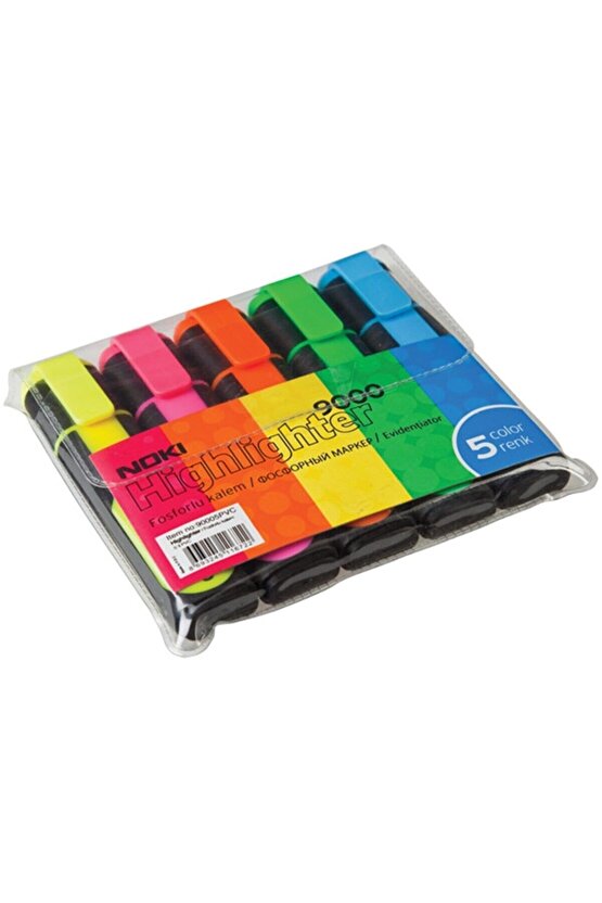 Fosforlu Kalem 5 Li Fosforlu Kalem (12 Paket)