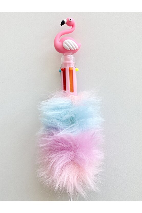 Renkli Deniz Kızı Ve Flamingo Peluş Tükenmez Kalem 179-18