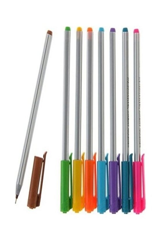 Triball Tükenmez Kalem 1.0 Mm Bilye Uç 8li Renkli Tk.k
