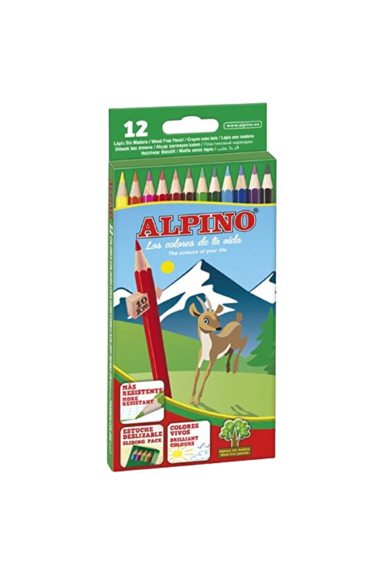 12 Renk Kuru Boya 11 Tam Boy Al-10654