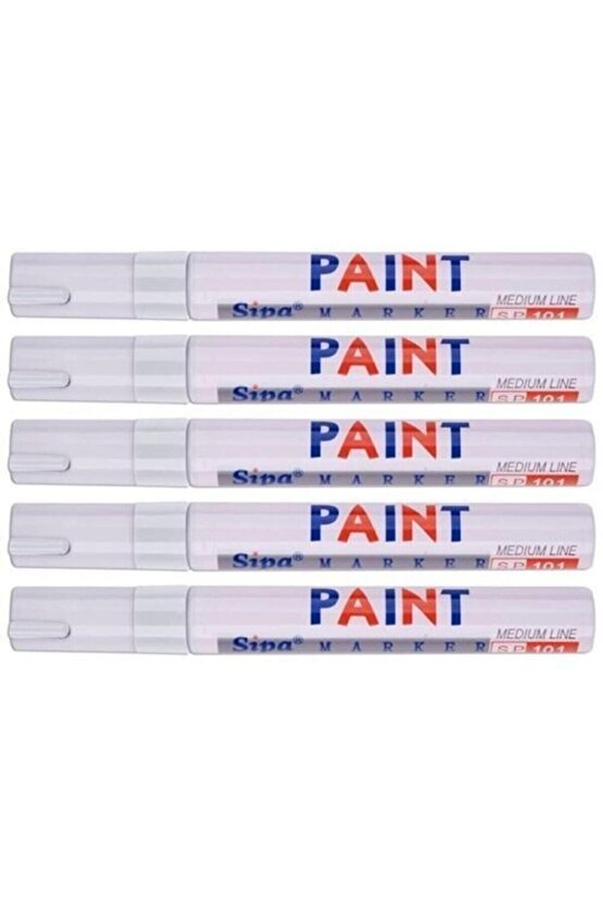 5 Adet Beyaz Rötüş Ve Derz Boyama Kalemi