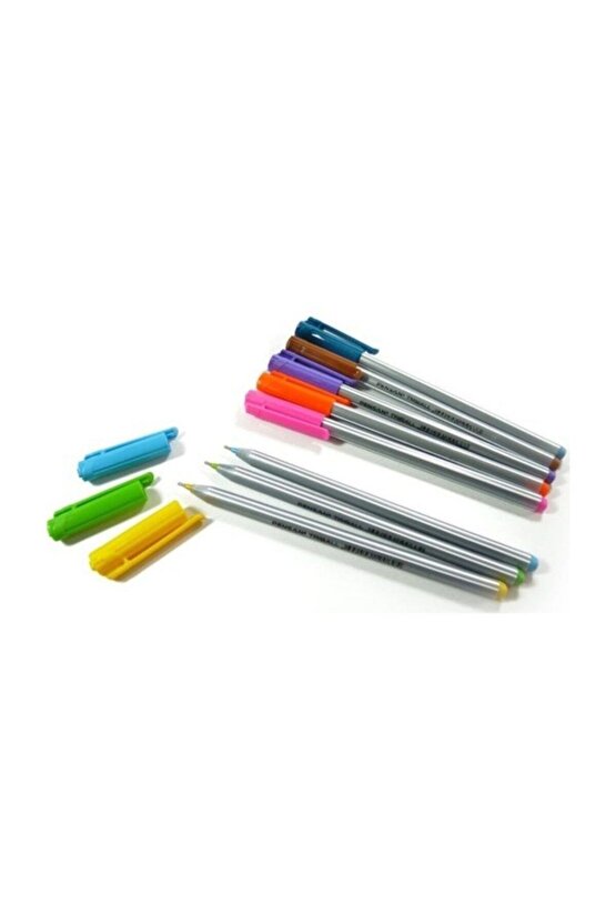 Tükenmez Trıball 1mm Renkli 8 Li Set 01003