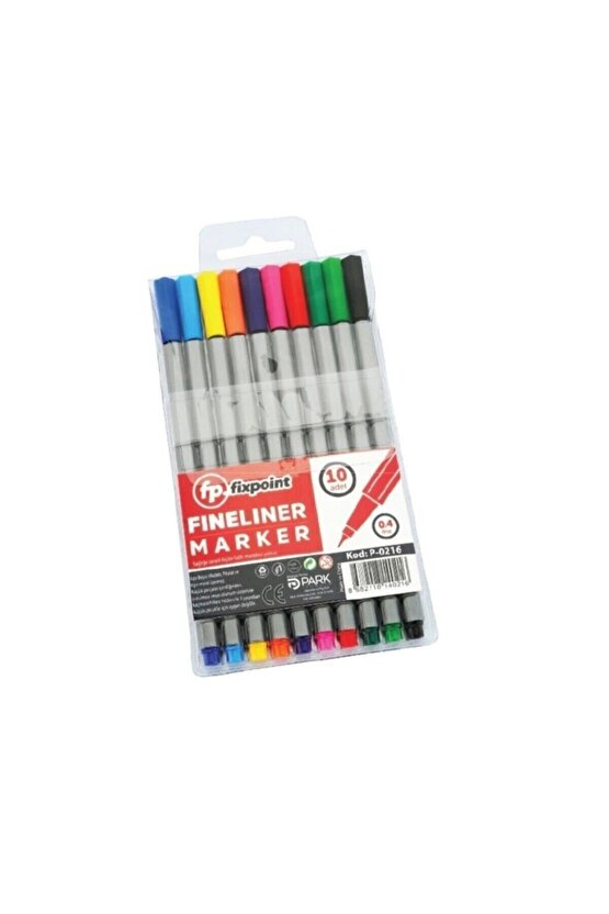 Fineliner Kalem 10 Renk P-0216