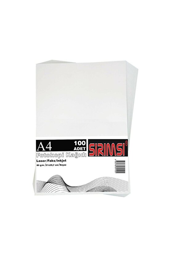 A4 Fotokopi Kağıdı 100lü Paket 80 Gr
