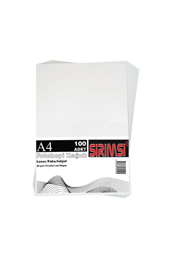 Fotokopi Kağıdı 100 Adet 1 Paket