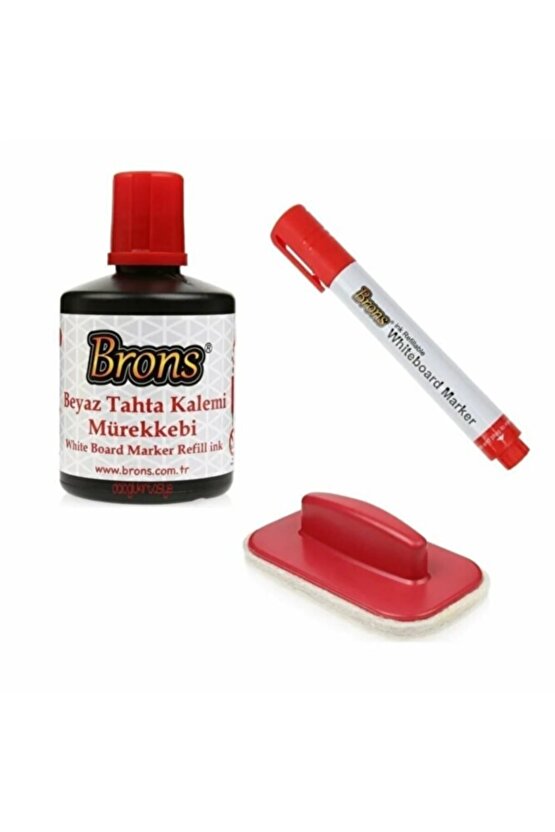 Yazı Tahtası Kalem Seti Tahta Kalemi + Tahta Silgisi + Mürekkep tkm