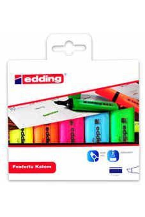 Fosforlu Kalem 5li Poşet Karışık (ed344)