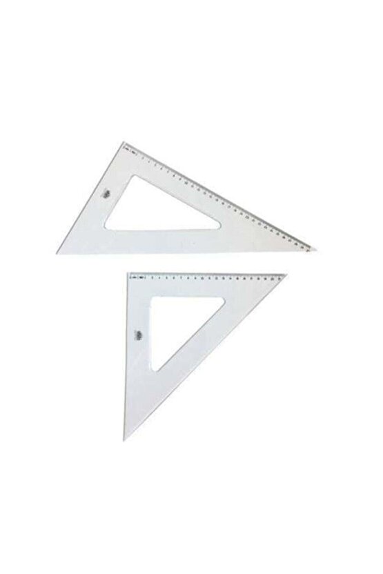 Cetvel Teknik Okul Öğrenci Gönye Seti 30 cm