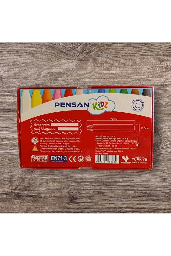 Kidz Pastel Boya 12 Renk Kutulu 98060 2 Paket