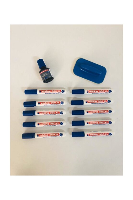 360 Xl Tahta Kalemi 10lu Set Mürekkep & Tahta Silgisi tkm