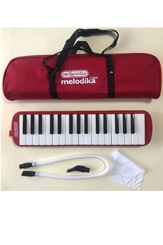 Melodika 32 Tuşlu Bez Çantalı Mavi - Kırmızı- Pembe-siyah