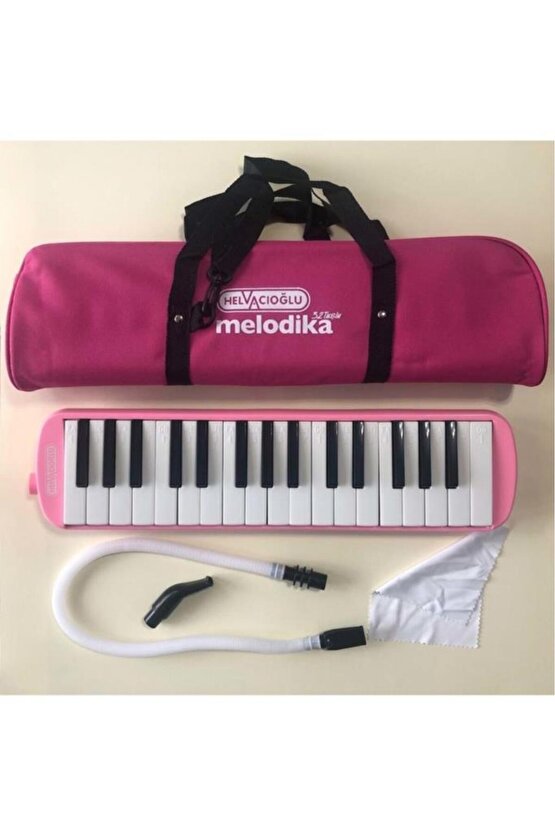32k 32 Tuşlu Melodika Bez Çantalı - Pembe.