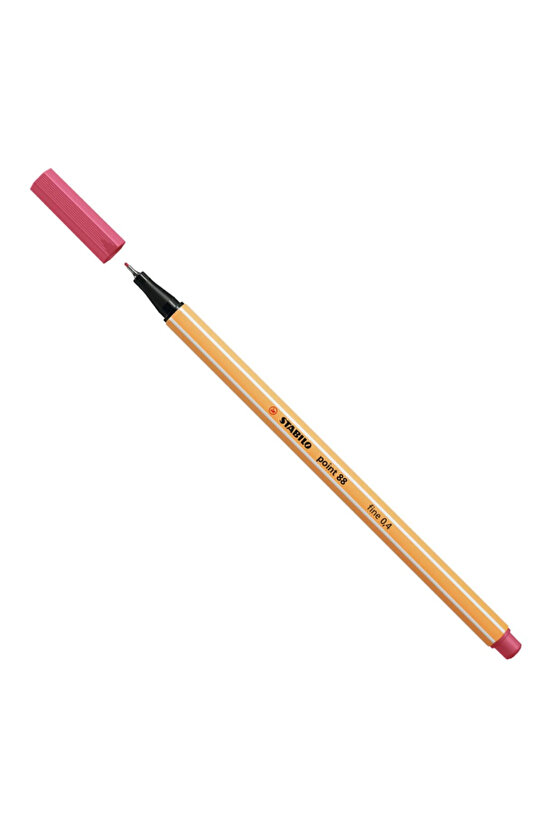 - İnce Keçe Uçlu Kalem - Point 88 - Çilek Kırmızısı