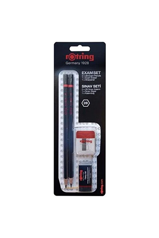 4 Parça Sınav Seti - Sınav Kalemi, Silgi, Kalemtraş