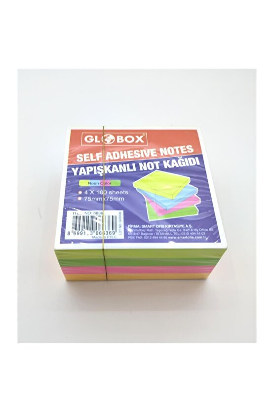 Yaprak Neonl Renk Not Kağıdı 6636