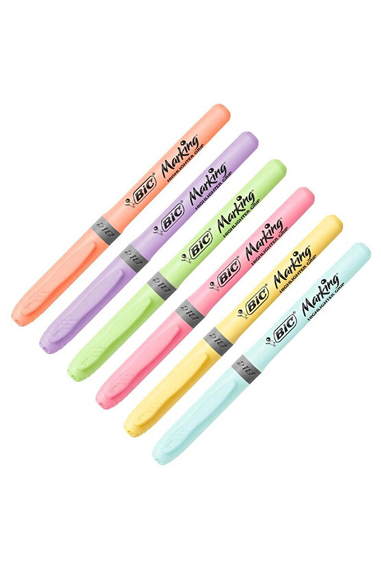 FOSFORLU KALEM BRITE LINER SET 6 LI PASTEL BLS. 992561