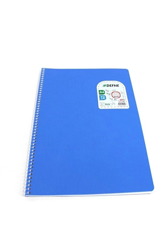 Defne Nova Spiralli Telli A-4 Defter 96 Yaprak Çizgili