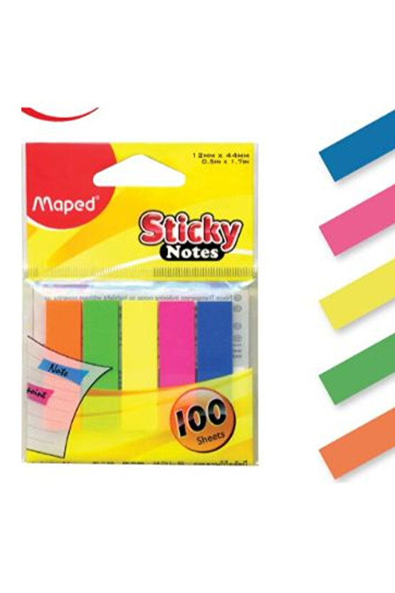 5li Indeks Ayraç 15x76 Mm Yapışkanlı Not Kağıdı 100 Sayfa